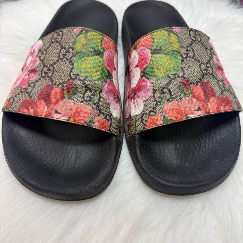 Gucci Women's Blooms Floral Slides Sandals - Picture 2 of 5